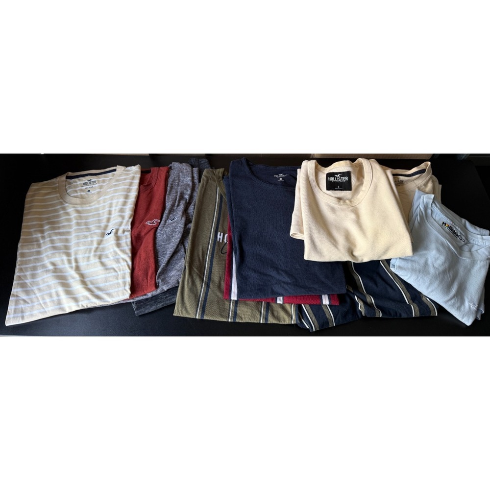 Lot of 12 HOLLISTER Mens Sz Small T Shirts‎ Short Sleeve Mixed Colors
